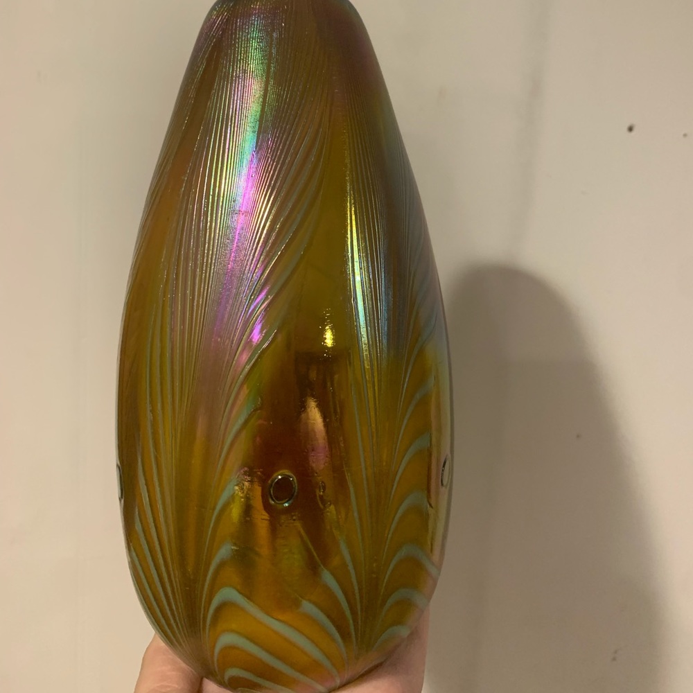 Pendant light Opalescent Hand Blown Glass (3 Available)